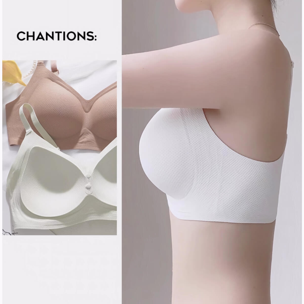 Summer Wireless Breathable Bra for Large Bust