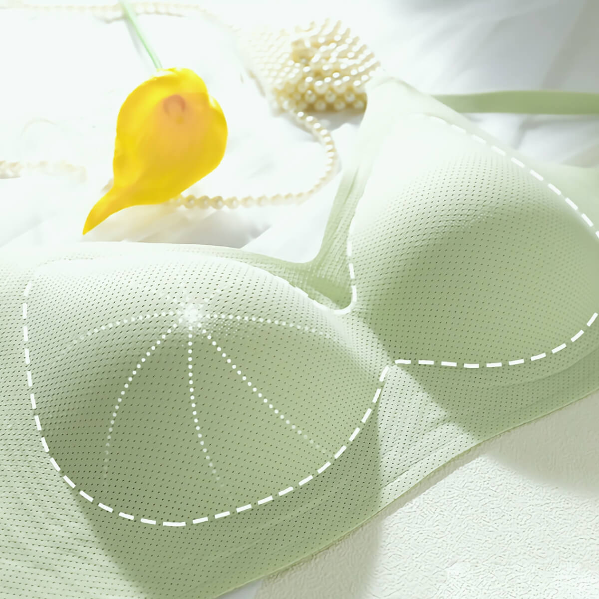 Summer Wireless Breathable Bra for Large Bust