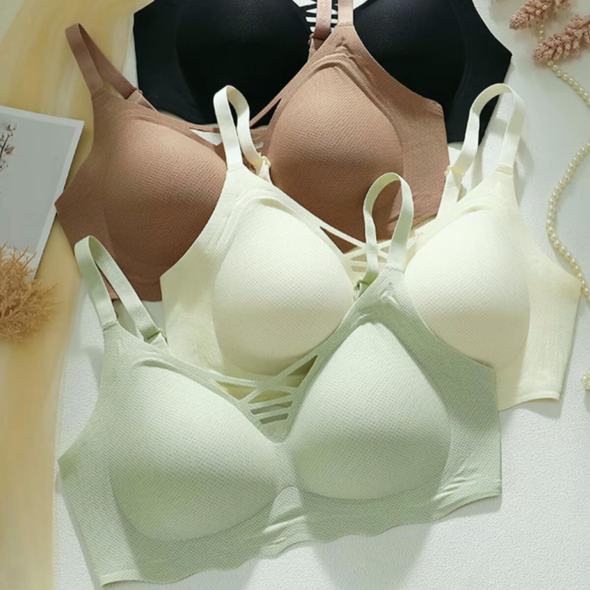 Supportive Full Coverage Seamless Bra for Large Breast