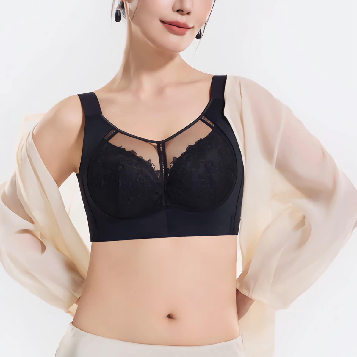 Supportive Minimizer Bra for C D E Cup