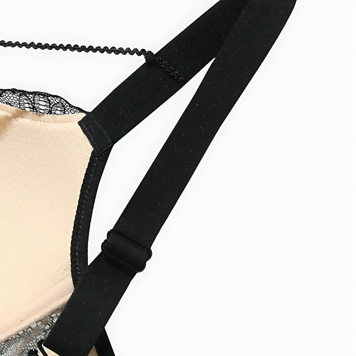 Thin Lace Black Bra for Large Breasts