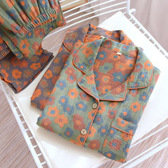 Two Piece Vintage Loungewear Women Set Luxury