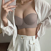 Ultra-Thin Latex 3D Strapless Push-Up Bra (B-D Cup)