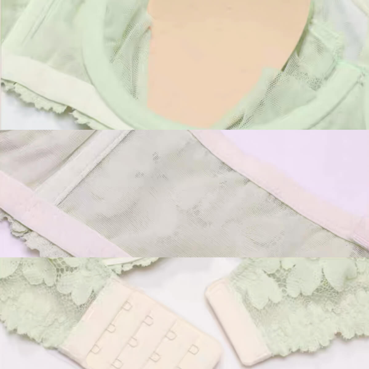 Ultra Thin Lace Floral Anti-Sag Bra