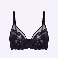 Ultra Thin Lace Floral Anti-Sag Bra