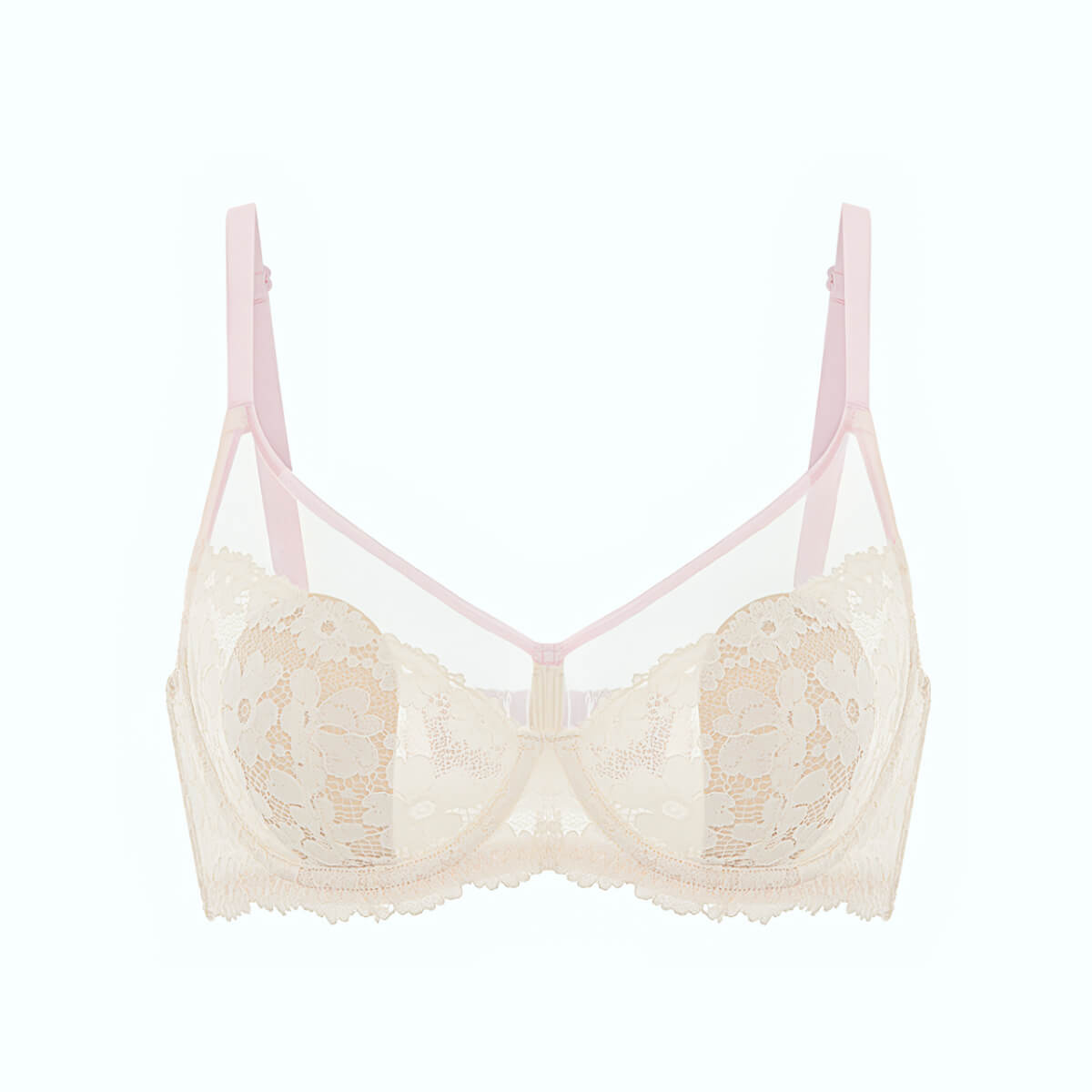 Ultra Thin Lace Floral Anti-Sag Bra