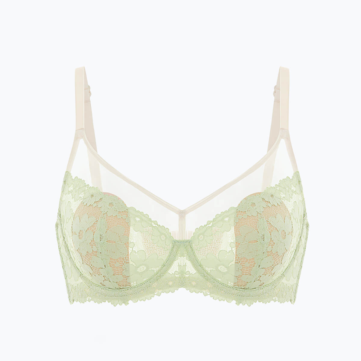 Ultra Thin Lace Floral Anti-Sag Bra