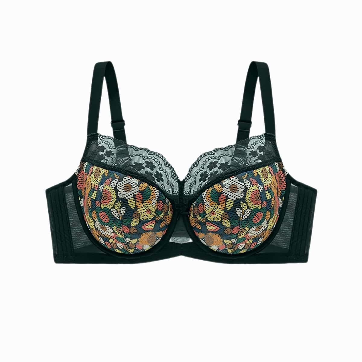 Ultra Thin Lace Flower Minimizer Bras
