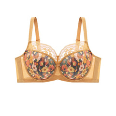 Ultra Thin Lace Flower Minimizer Bras