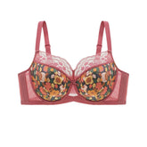 Ultra Thin Lace Flower Minimizer Bras