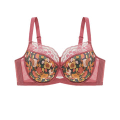 Ultra Thin Lace Flower Minimizer Bras