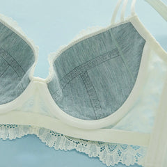 Ultra Thin Lace Soft Underwire Breast Reduction Bra