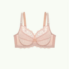 Ultra Thin Underwire Lace Floral Bra
