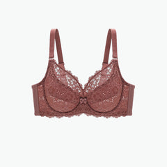 Ultra Thin Underwire Lace Floral Bra