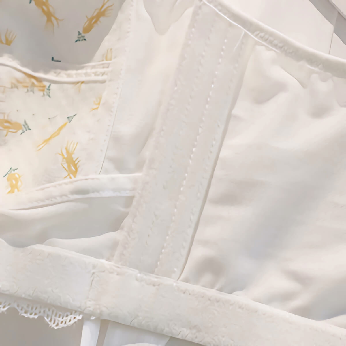 White Bridal Lingerie Ultra-thin Wireless Bra