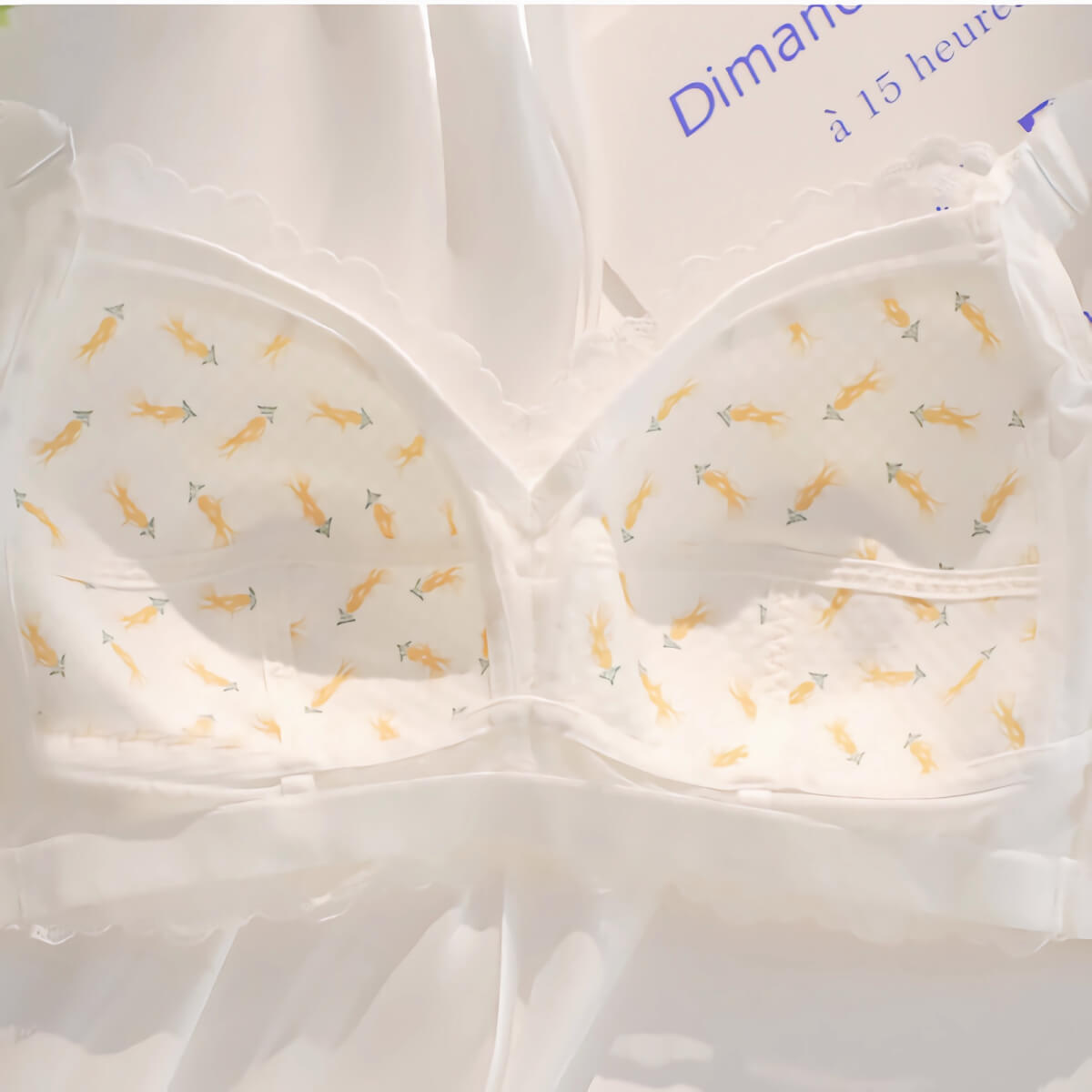 White Bridal Lingerie Ultra-thin Wireless Bra