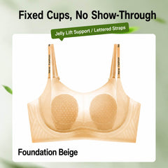 Wire-Free Gel Support Bra with Fixed Cups - B-D Cups