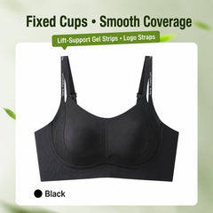Wire-Free Gel Support Bra with Fixed Cups - B-D Cups