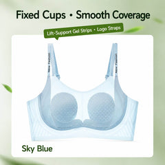Wire-Free Gel Support Bra with Fixed Cups - B-D Cups