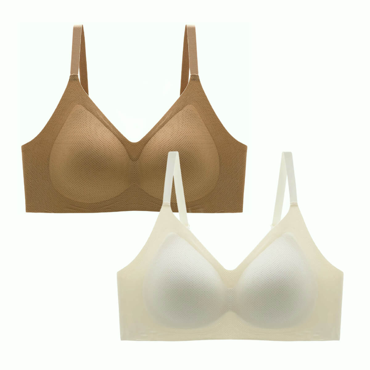 Everyday Bras for Women Wirefree - Full Coverage Non-Padded Ultrathin Ultra- Soft and Breathable Comfort Everyday Soft Bras(3-Packs) 