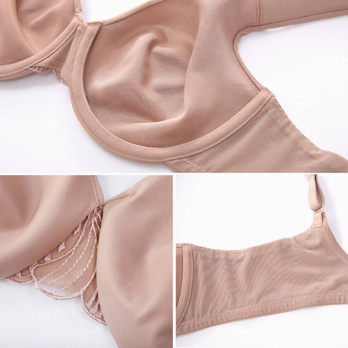 Women’s Plus Size Full Coverage Minimizer Lace Bra