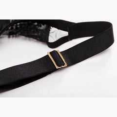 Women's Sheer Sexy Lace Full Cup Minimizer Bra