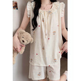 Women's Sweet Princess Padded Cami Pajama Set with Shorts