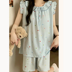 Women's Sweet Princess Padded Cami Pajama Set with Shorts