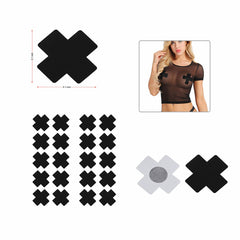 20pcs Cross Shape Bra Petals Self-Adhesive - Okay Trendy