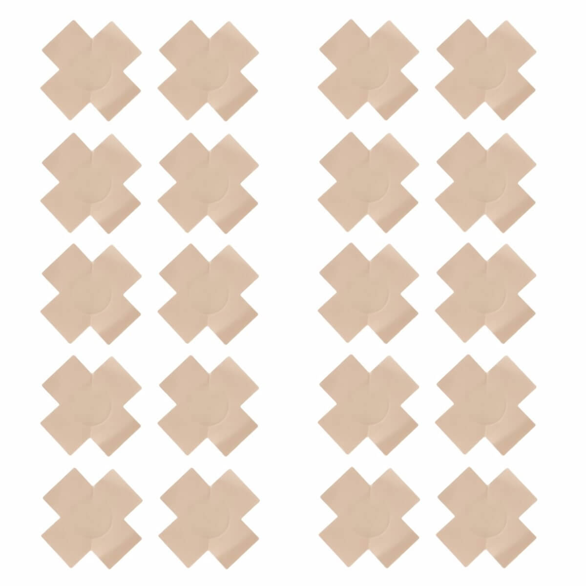 20pcs Cross Shape Bra Petals Self-Adhesive - Okay Trendy