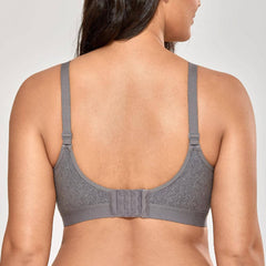 Cotton Comfortable Plus Size Bra No Underwire 34C- 48dd - Okay Trendy