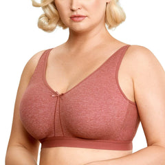 Cotton Comfortable Plus Size Bra No Underwire 34C- 48dd - Okay Trendy