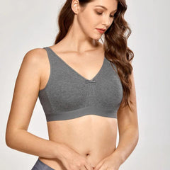 Cotton Comfortable Plus Size Bra No Underwire 34C- 48dd - Okay Trendy