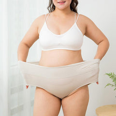 Cotton Plus Size High Waisted Panties 4PCS/Set