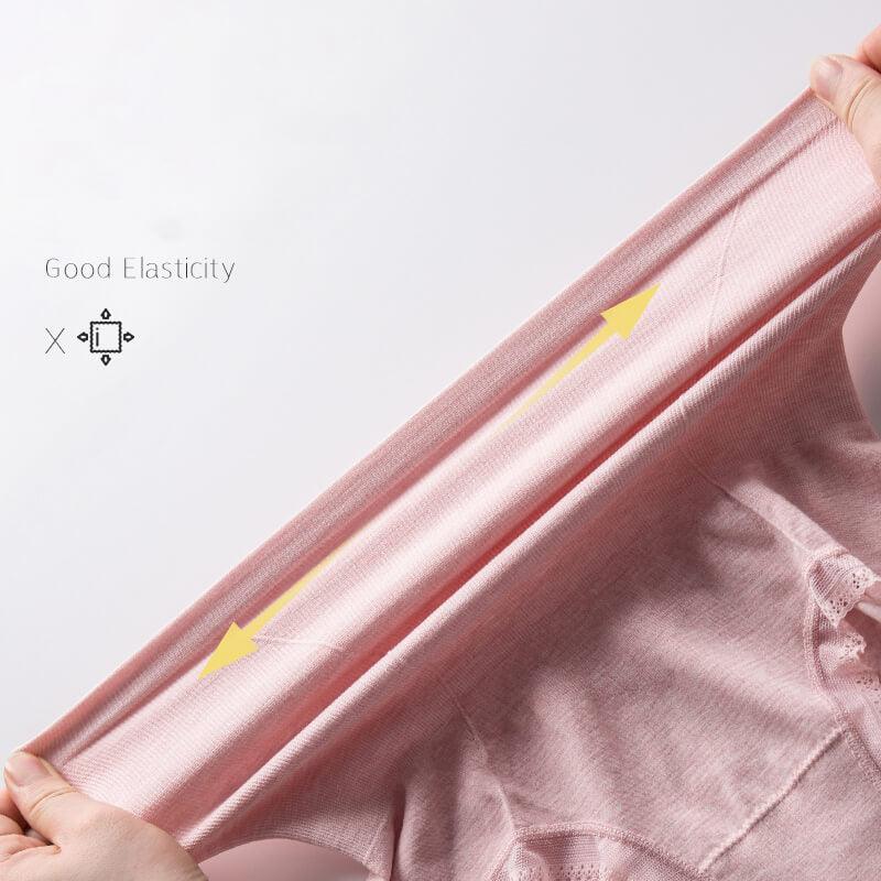 Cotton Plus Size High Waisted Panties 4PCS/Set