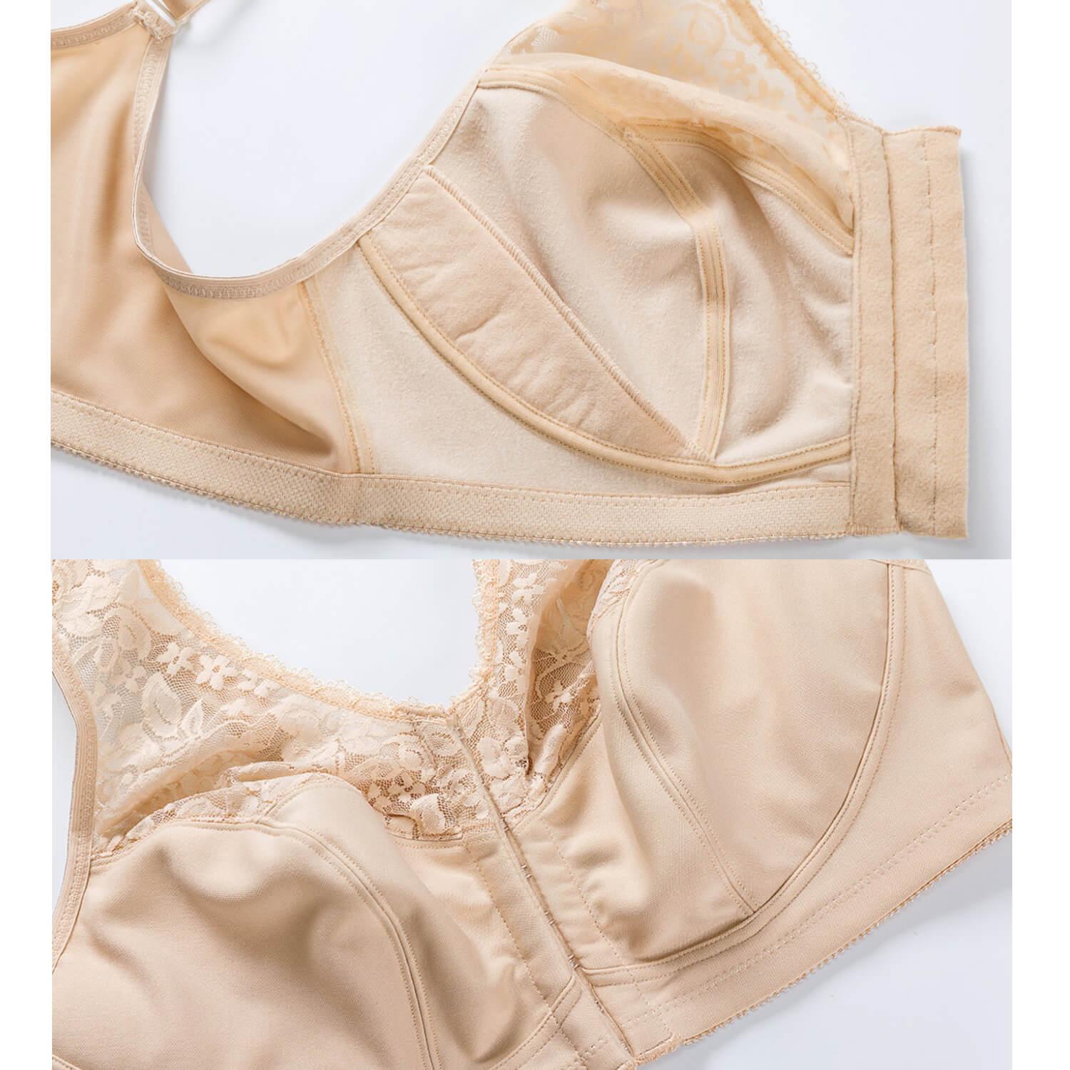 Cotton Wirefree Front Hook Bras - Okay Trendy