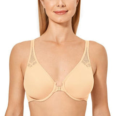 Front Close Racerback Bra For Large Bust - Okay Trendy