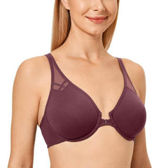 Front Close Racerback Bra For Large Bust - Okay Trendy