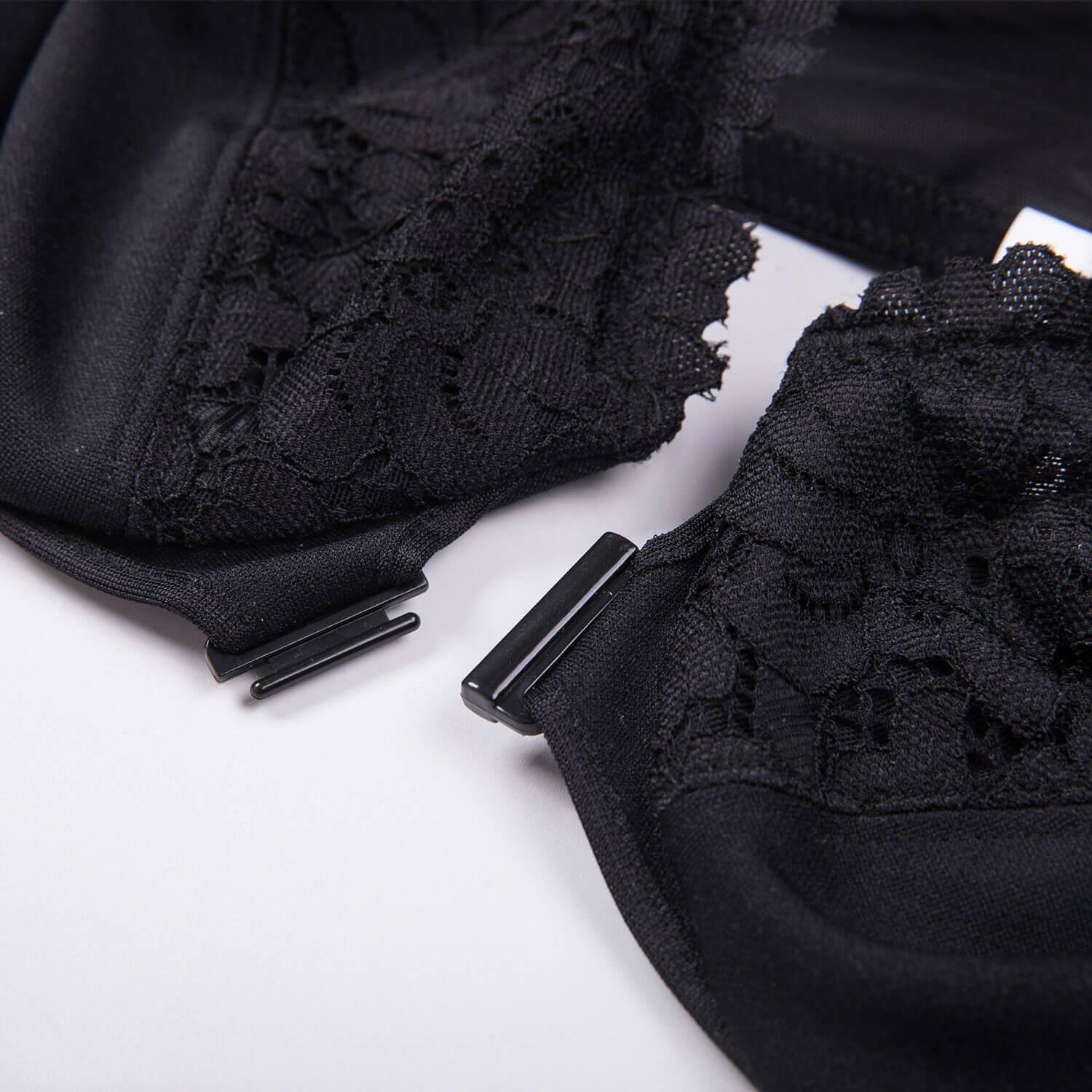 See Through Front Closure Plus Size Bras For Seniors - Okay Trendy