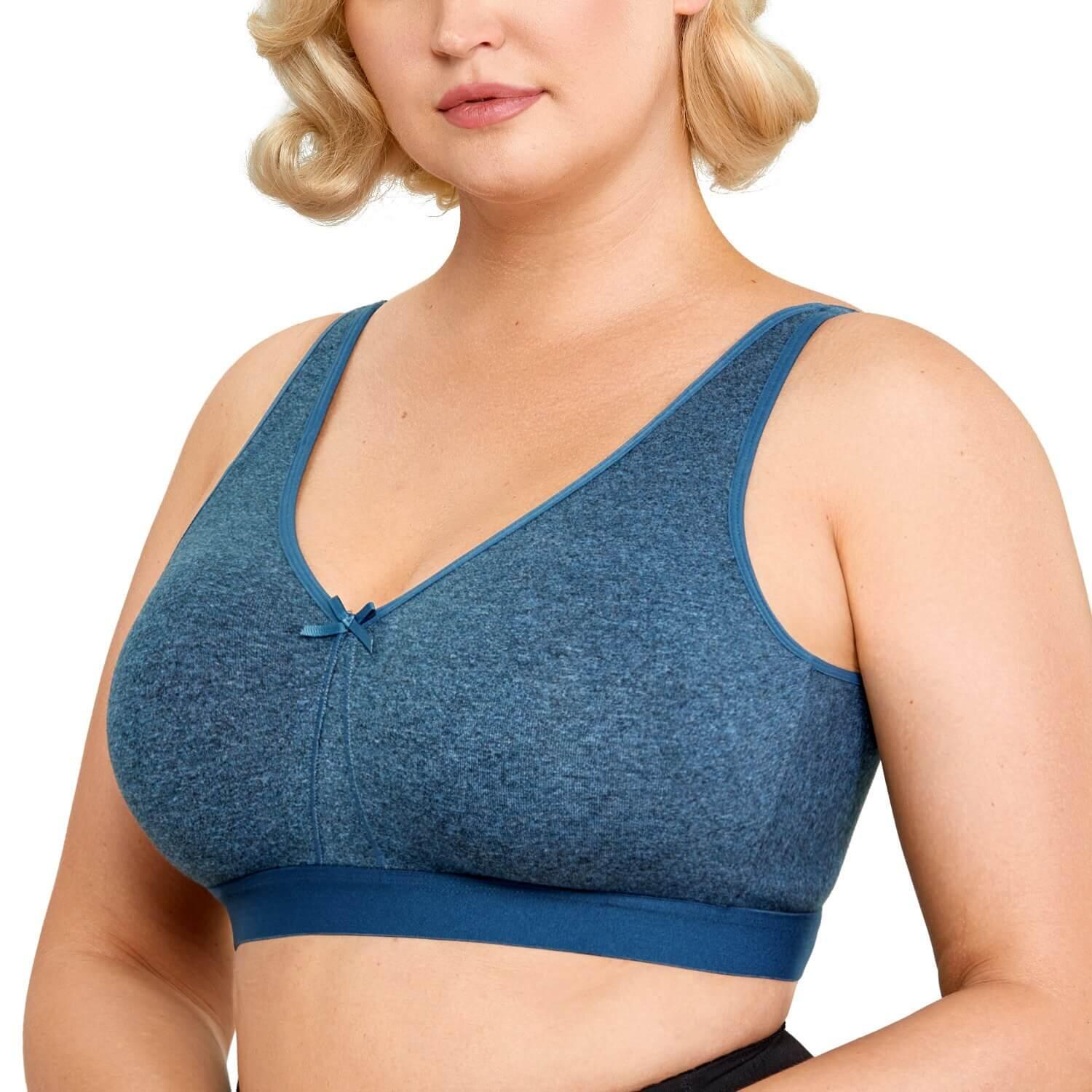 Full Coverage Comfortable Plus Size Sleep Bra 34C- 48dd - Okay Trendy