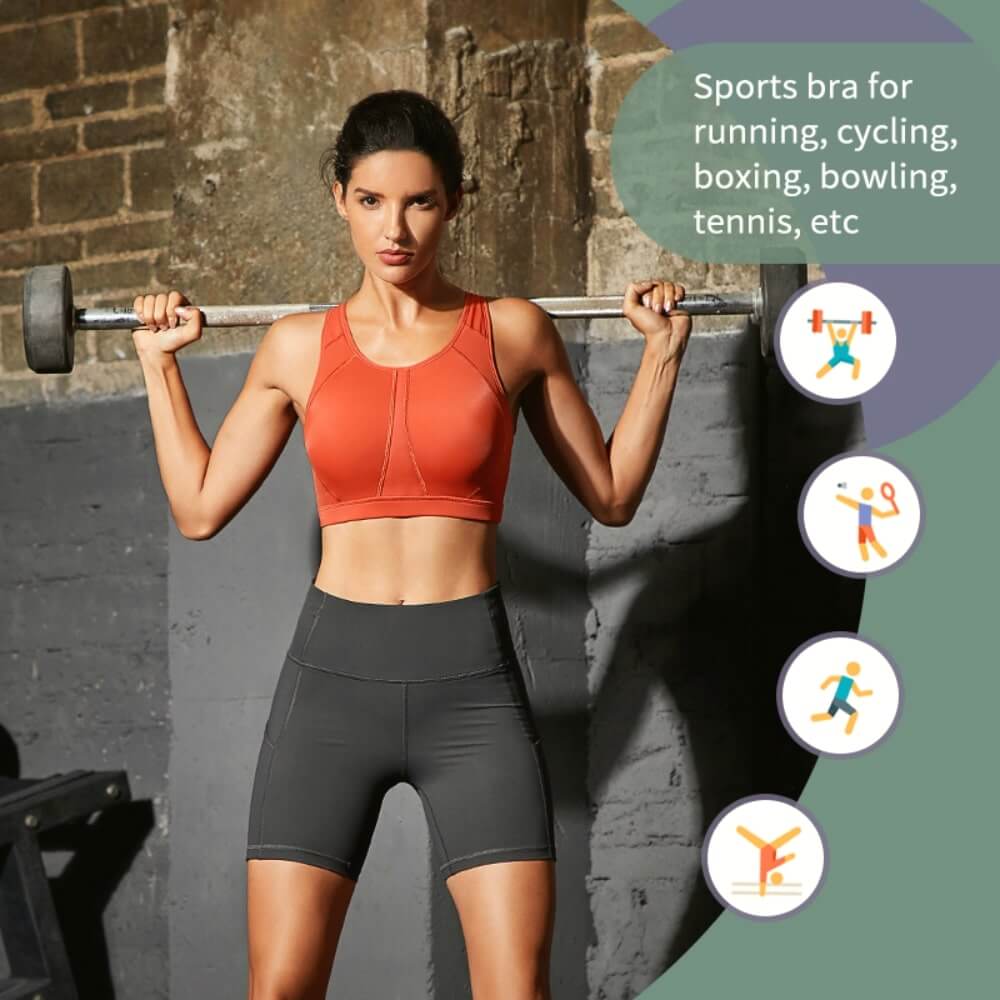 Full Coverage Green Sports Bra - Okay Trendy