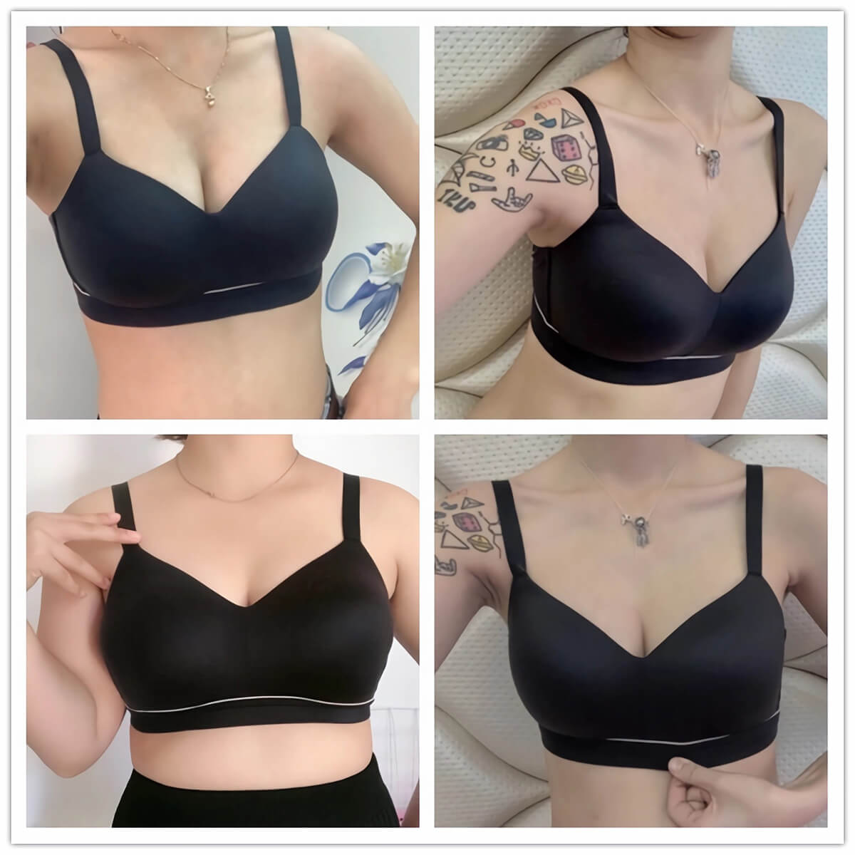 Full Coverage Wireless Back Smoothing Bra