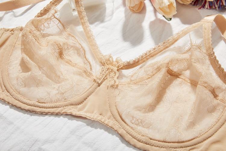 Full Cup Seethru Underwire Bra Plus Size - Okay Trendy
