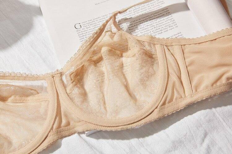 Full Cup Seethru Underwire Bra Plus Size - Okay Trendy