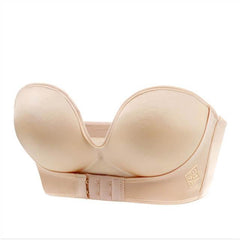 Invisible Push Up Front Closure Strapless Bra - Okay Trendy
