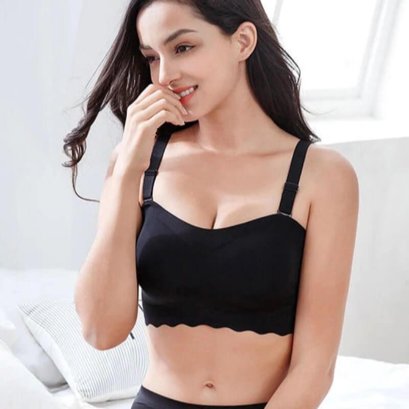 M- 7XL Convertible Bandeau Invisible Push Up Bra - Okay Trendy