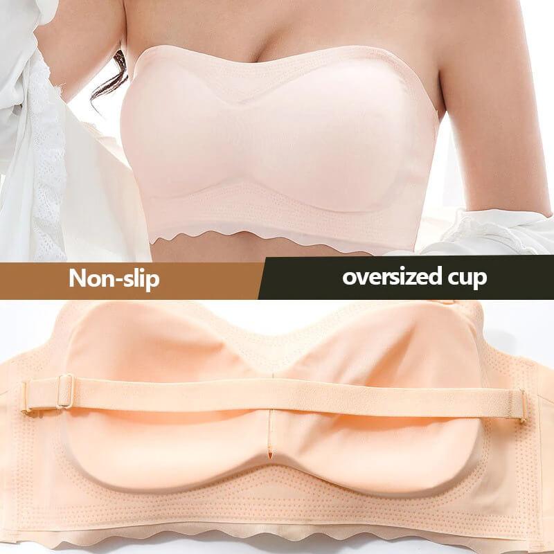 M- 7XL Convertible Bandeau Invisible Push Up Bra - Okay Trendy