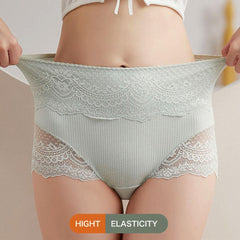 Large Size Cotton Hi Waist Brief - Okay Trendy