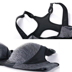 Lightly Padded Racerback Sports Bra For Large Bust - Okay Trendy