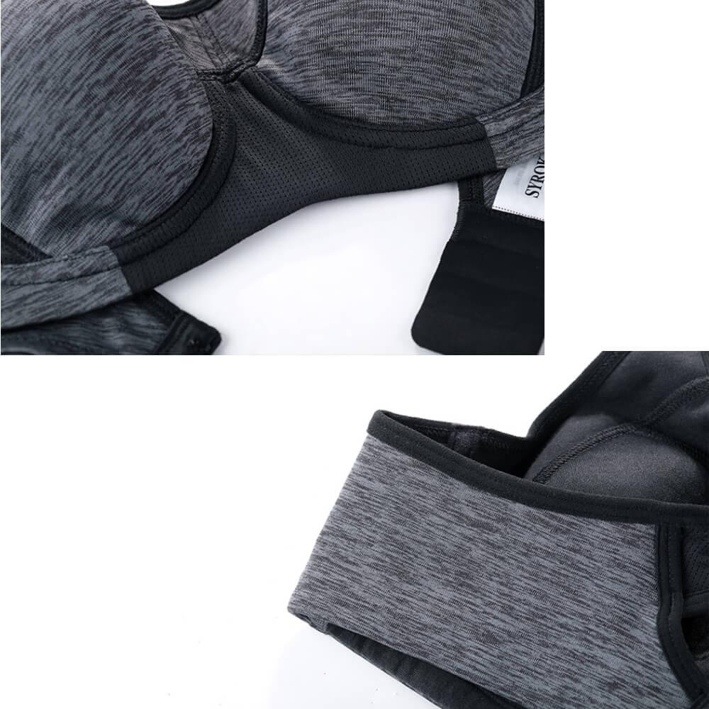 Lightly Padded Racerback Sports Bra For Large Bust - Okay Trendy